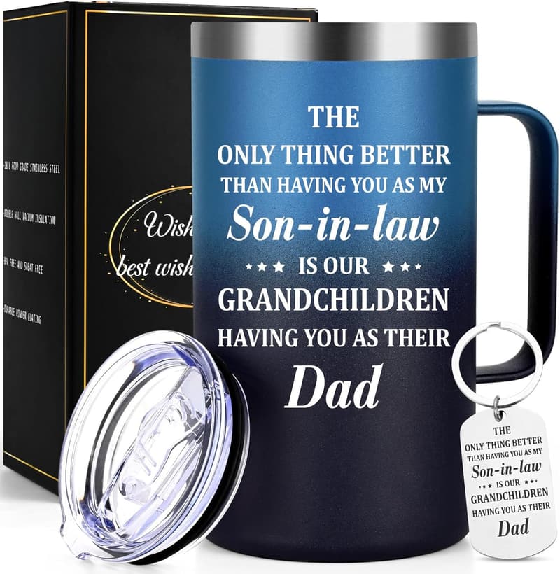 Father's Day Insulated Coffee Mug - 'Only Thing Better', 20oz Gradient