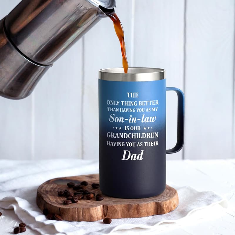 Father's Day Insulated Coffee Mug - 'Only Thing Better', 20oz Gradient