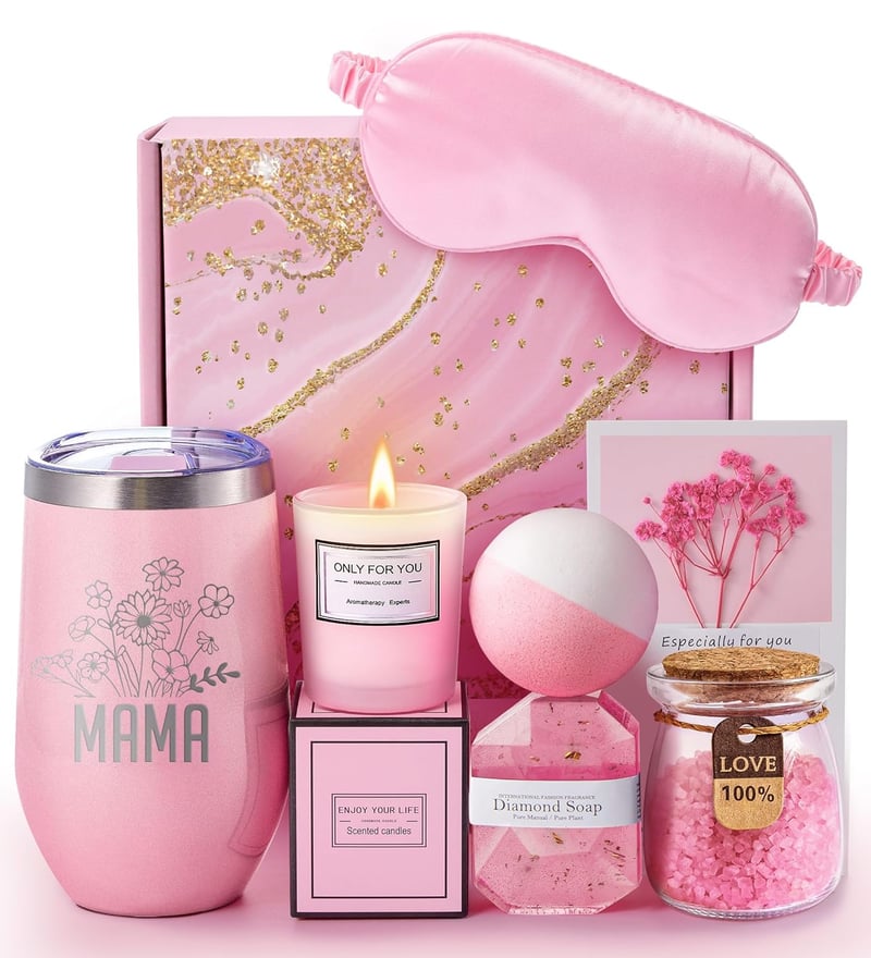Lavender Spa Gift Basket Set for Mother's Day