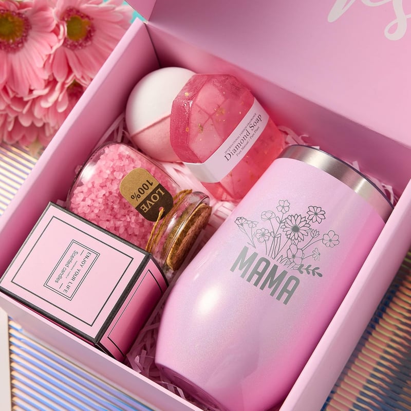 Lavender Spa Gift Basket Set for Mother's Day