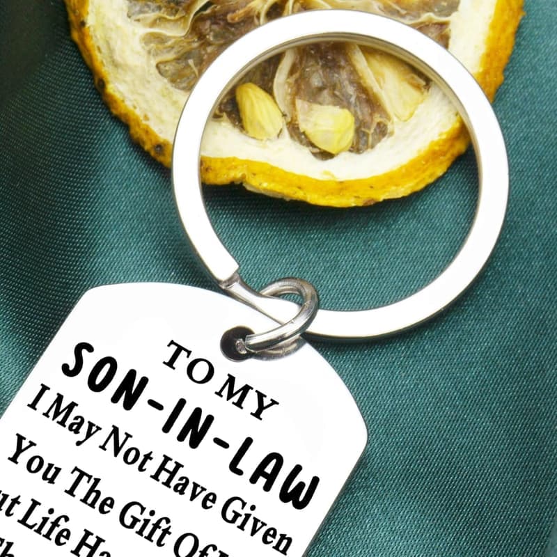 Father's Day Keychain Gift for Son-in-Law from In-Laws