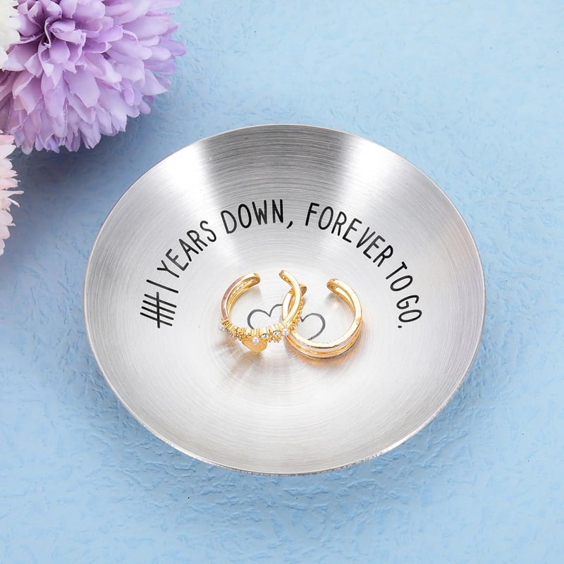 6th Anniversary Iron Ring Holder for Couples