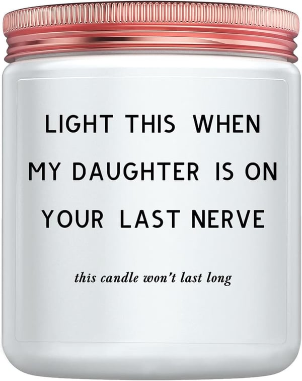 Funny Lavender Candle Gift for Son-in-Law