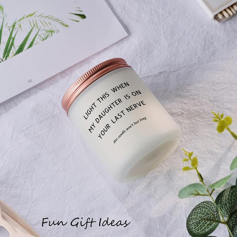 Funny Lavender Candle Gift for Son-in-Law