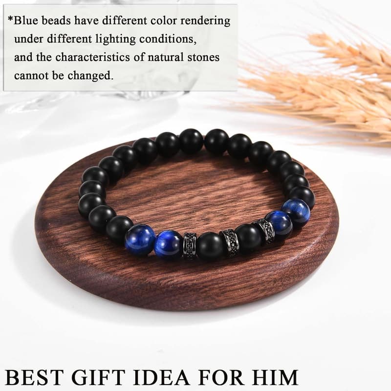 Men's Beaded Bracelet Gift for Son, Dad, or Friend
