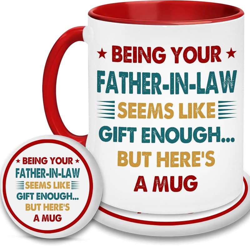 Father's Day Mug for Father-in-Law – Funny Gift Idea