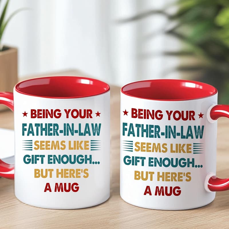 Father's Day Mug for Father-in-Law – Funny Gift Idea