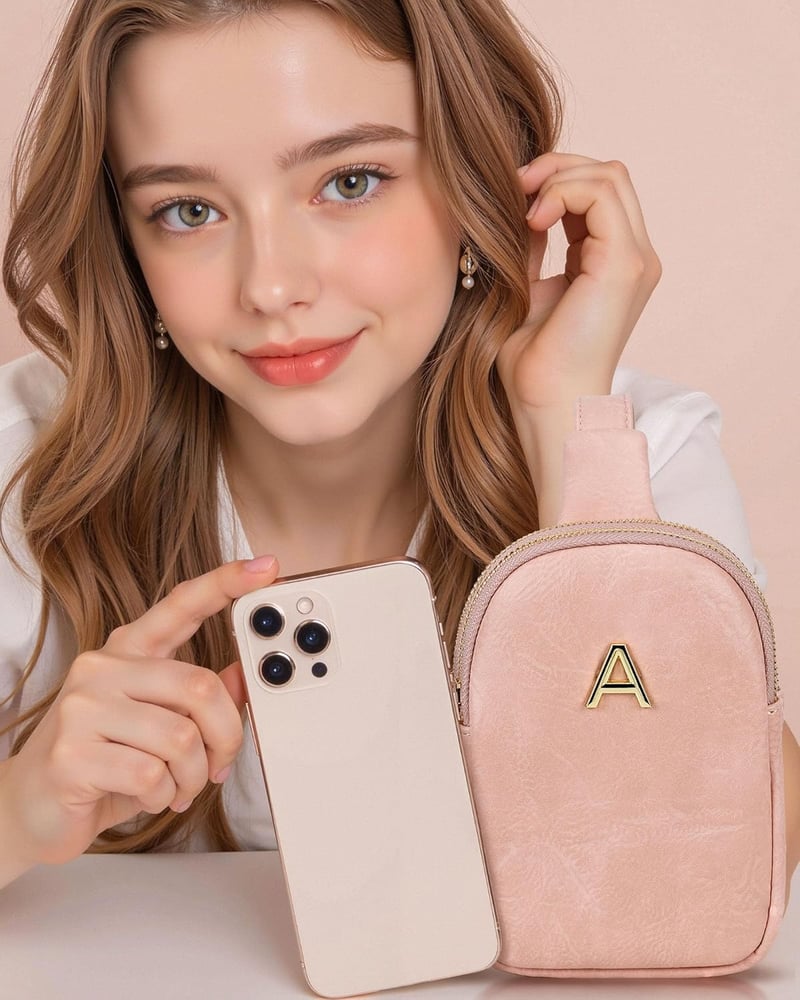 Trendy Initial Crossbody Bag for Tween & Teen Girls