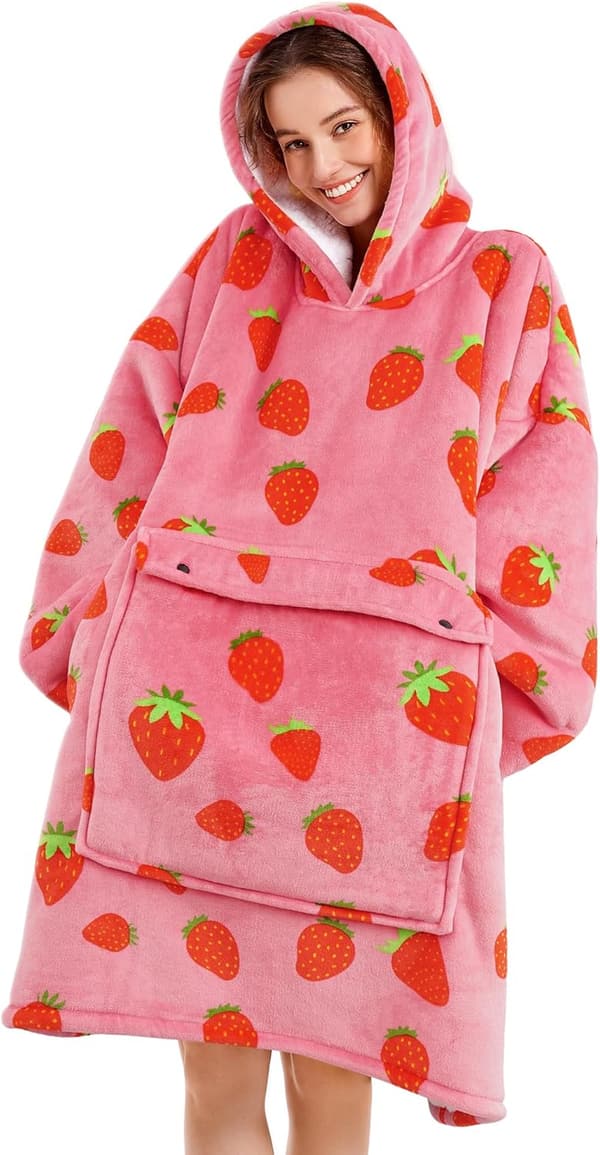 Kids' Oversized Hoodie Blanket - Birthday Gift for Girls