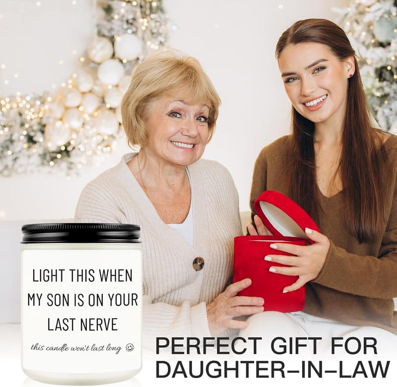 Funny Candle Gift for Future Daughter-in-Law