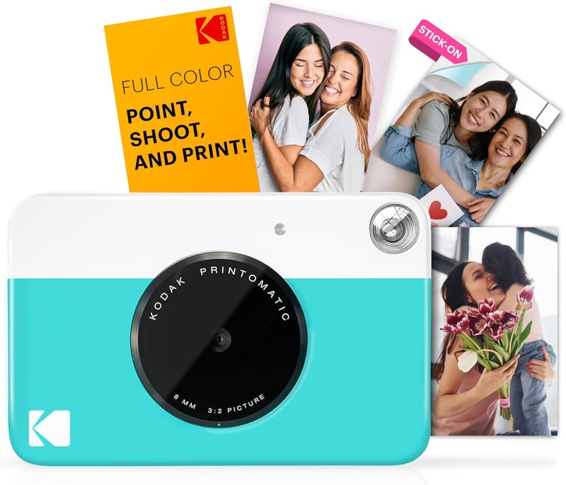Kodak Printomatic 5MP Instant Camera for Birthdays - Blue