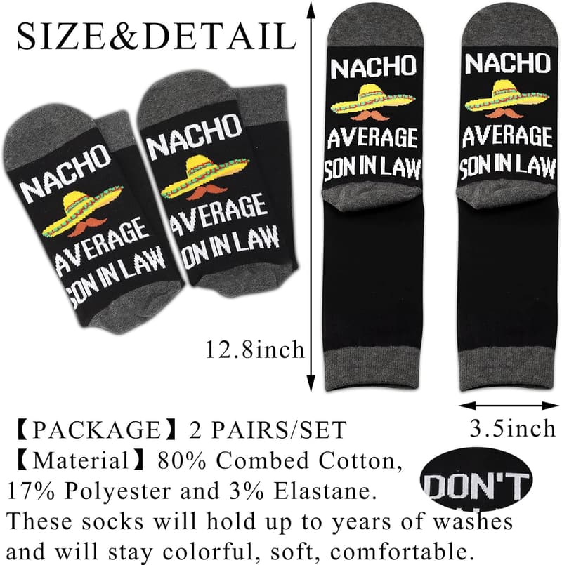 Birthday Socks for Son-in-Law from Mother-in-Law