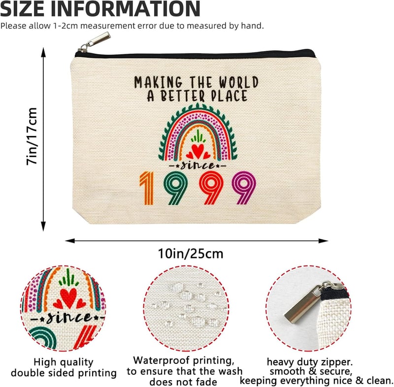 26th Birthday Makeup Bag for Women - Gift for Daughter or Sister