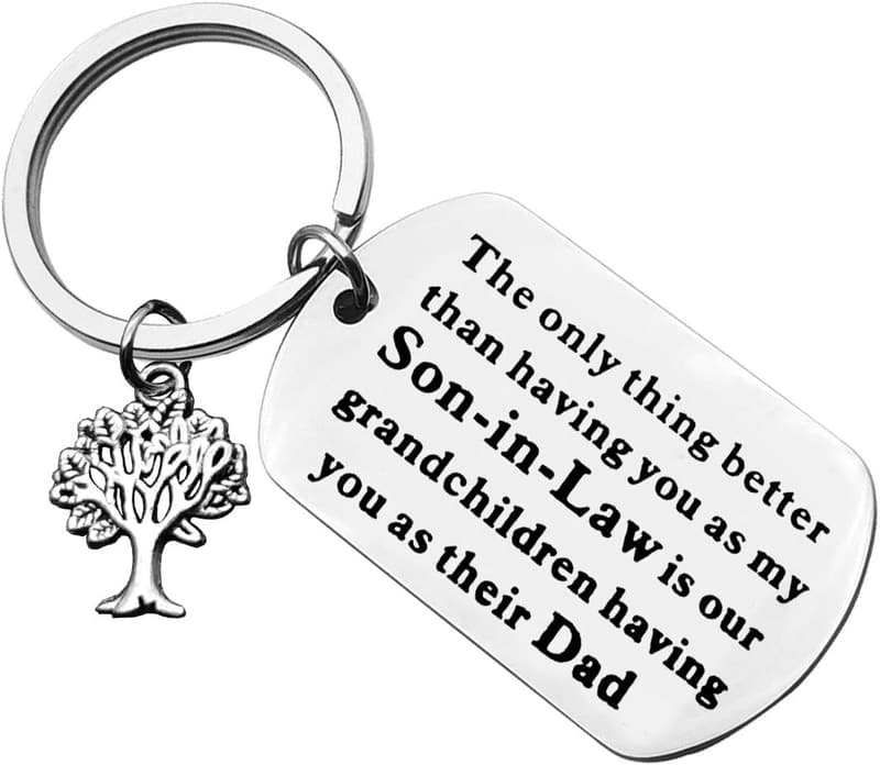 Son-in-Law Keychain: Lovely Gift for Christmas or Birthday