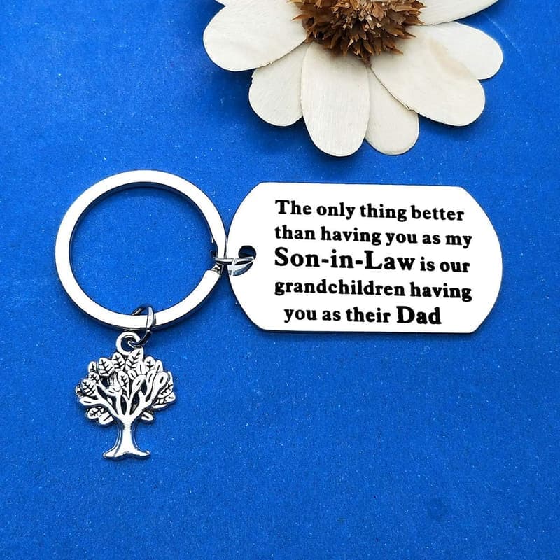 Son-in-Law Keychain: Lovely Gift for Christmas or Birthday