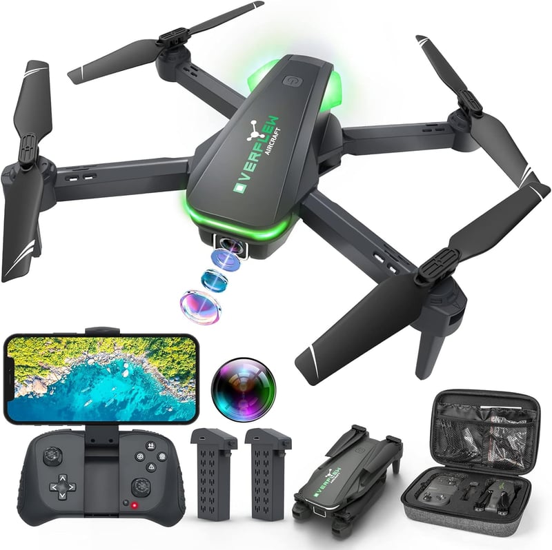 Beginner-Friendly Foldable Drone with 1080P Camera for Kids
