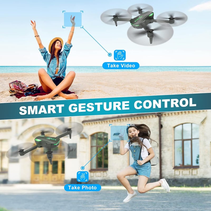 Beginner-Friendly Foldable Drone with 1080P Camera for Kids