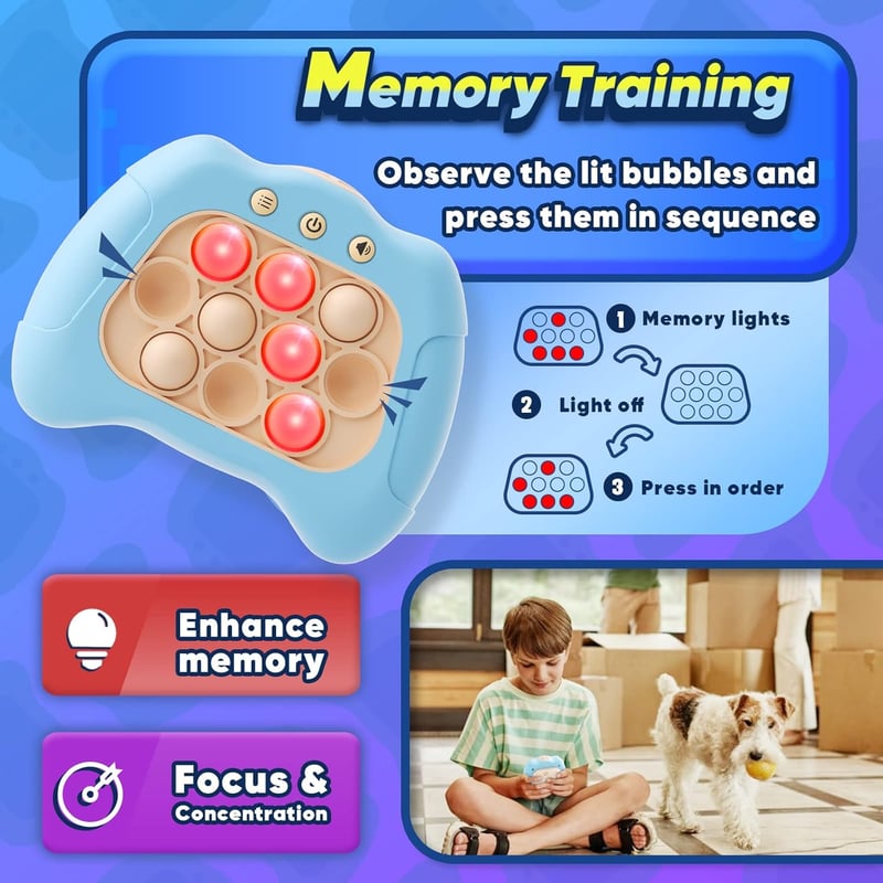 Kids' Handheld Fidget Game - Sensory Toy for Ages 6-12