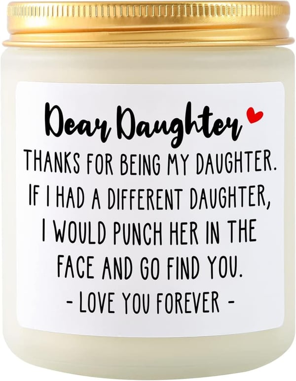 Birthday Gift for Daughter - Lavender Scented Candle
