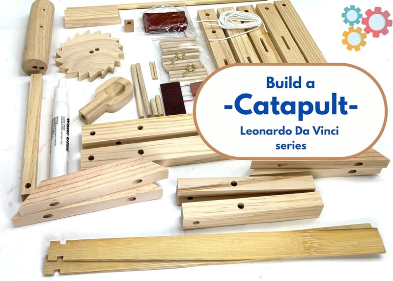 Leonardo da Vinci Catapult STEM Kit for Kids Age 8-14