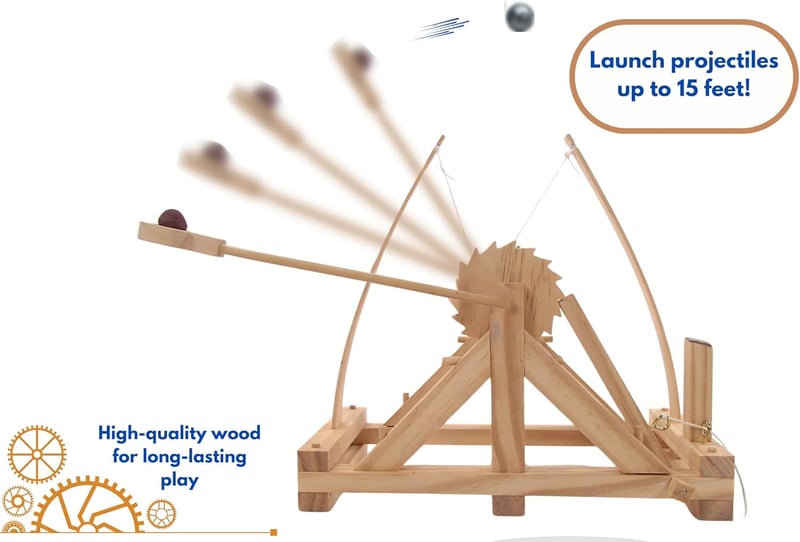 Leonardo da Vinci Catapult STEM Kit for Kids Age 8-14