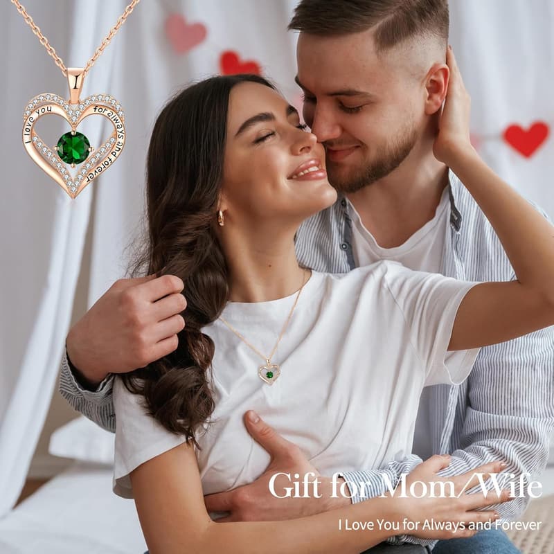 18K Rose Gold Necklace for Women's Birthday and Anniversary