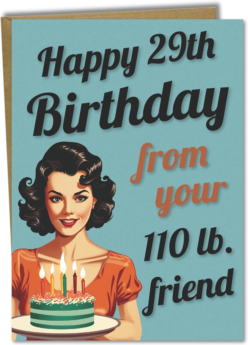 Funny Birthday Card for Women - Handmade in USA