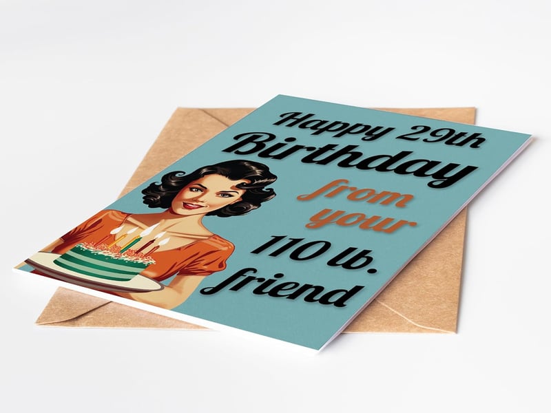 Funny Birthday Card for Women - Handmade in USA