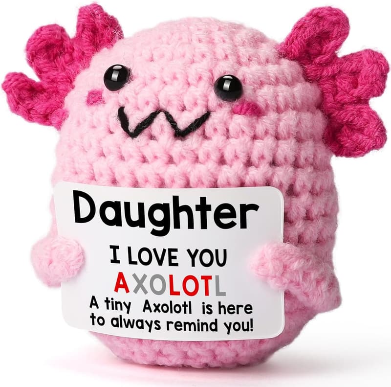 Mini Crochet Axolotl Gift for Teen Girls - Perfect for Mother's Day