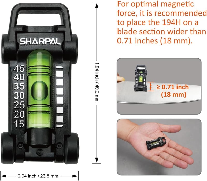 Knife Sharpening Angle Guide & Whetstone Sharpener (15°-45°)