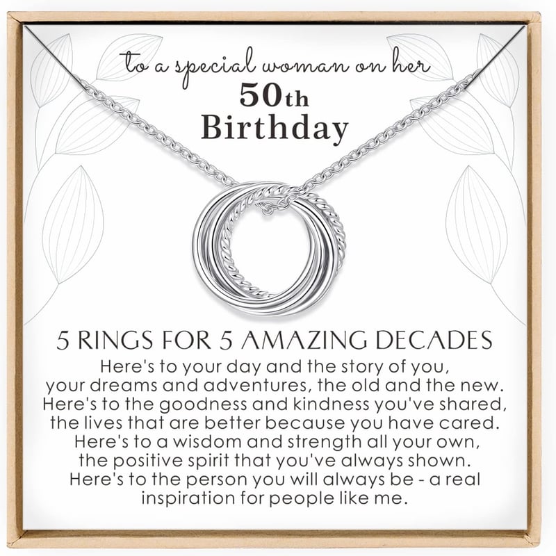 Sterling Silver Birthday Necklace for Women - Decade Jewelry