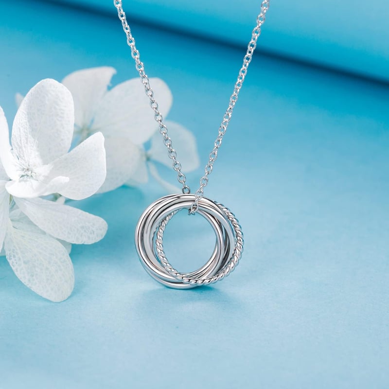 Sterling Silver Birthday Necklace for Women - Decade Jewelry