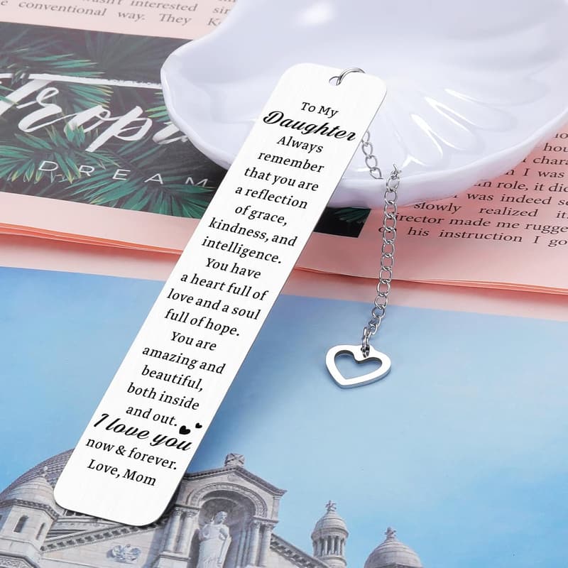 Valentine's Day Gift for Daughter - Personalized Bookmark