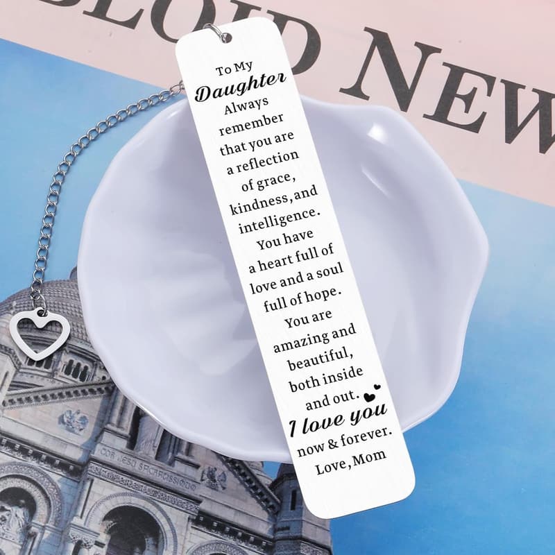 Valentine's Day Gift for Daughter - Personalized Bookmark