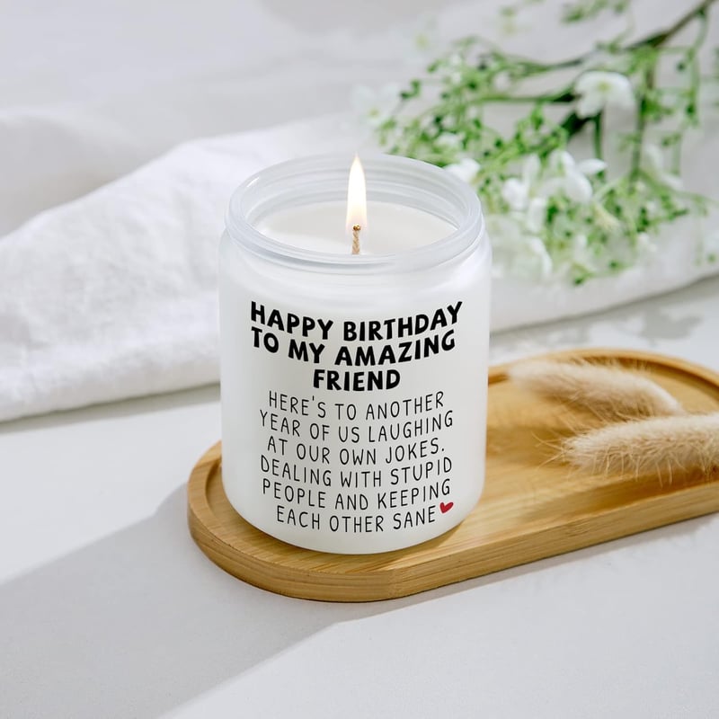 Funny Birthday Candle Gift for Best Friends and Coworkers