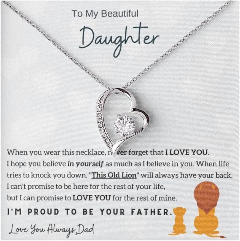 Father-Daughter Necklace - Forever Love Gift for Dads