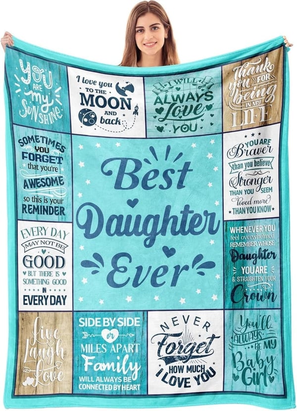 Mother's Day Blanket Gift for Daughter, 50