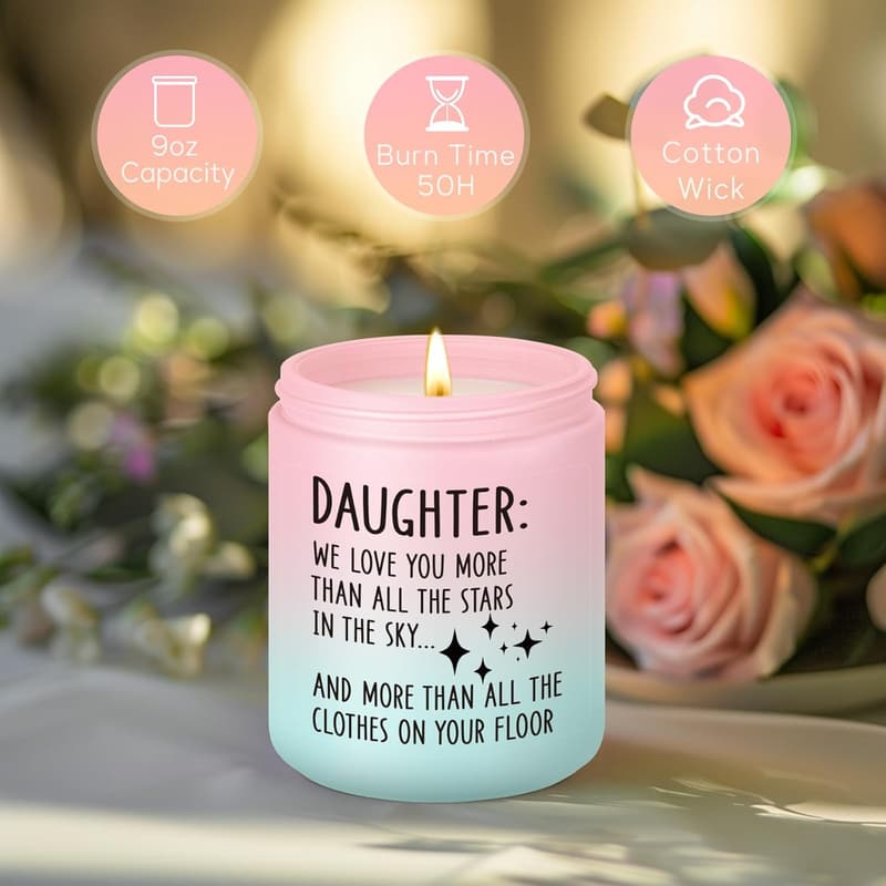Funny Unique Candle Gift for Teenage Girls - Birthday, Mom & Dad