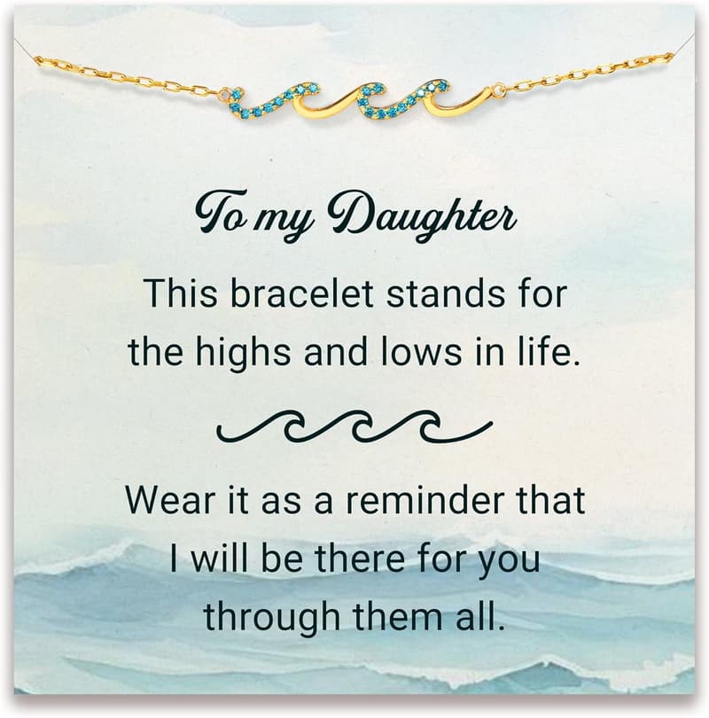 Women's Wave Bracelet - Perfect Birthday & Retirement Gift