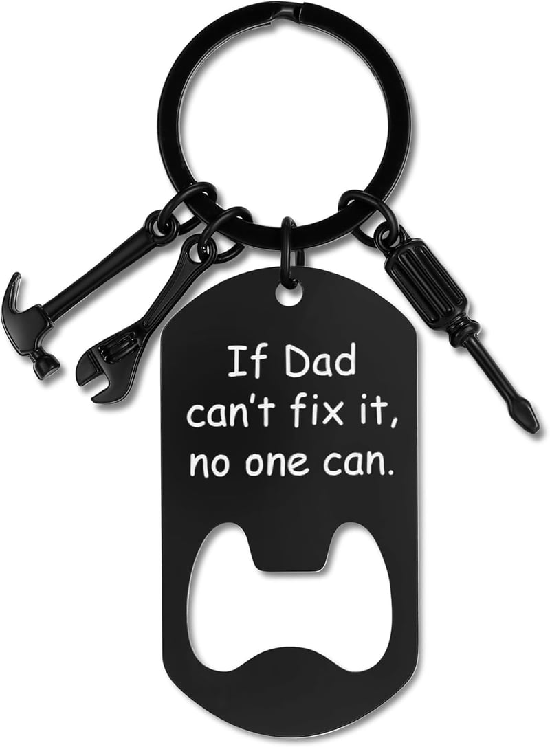 Happy Birthday Keychain for Dad, Grandpa, or Uncle