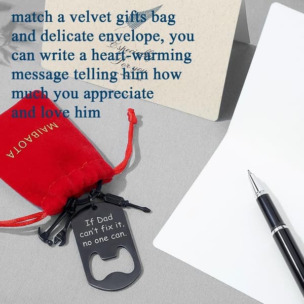 Happy Birthday Keychain for Dad, Grandpa, or Uncle