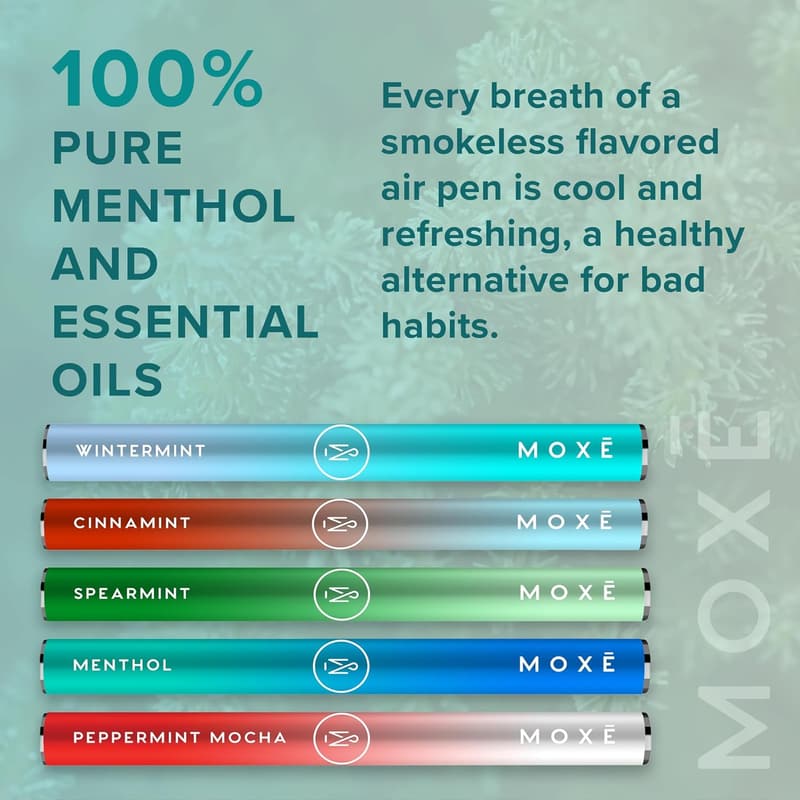 Natural Air Inhaler Variety Pack – Menthol Essential Oils, Craving Relief