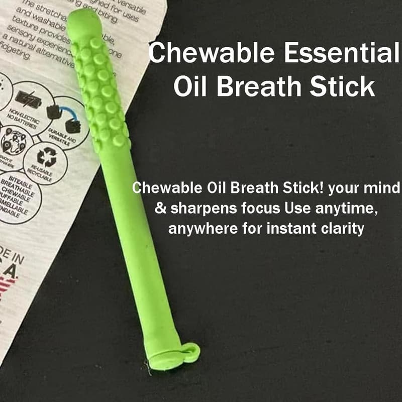 Aromatherapy Chewable Breather Sticks - Essential Oil Mix (3pcs)