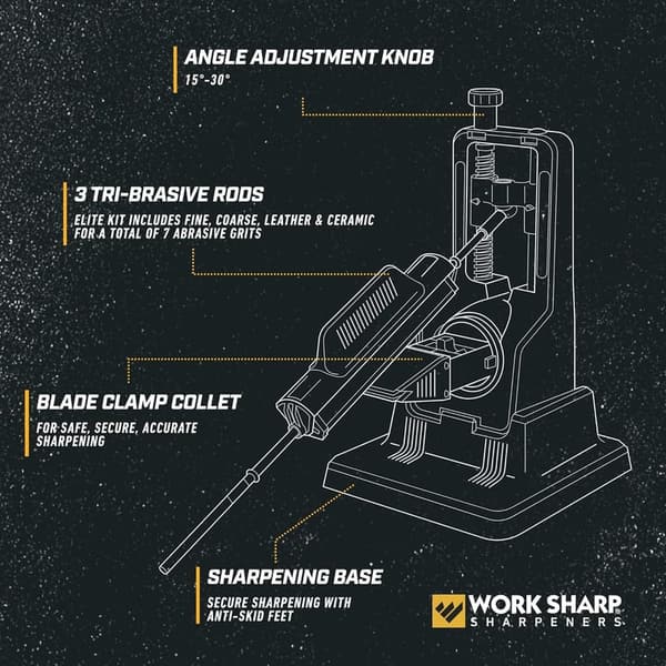 Adjustable Knife Sharpener for Hunting & Kitchen Knives