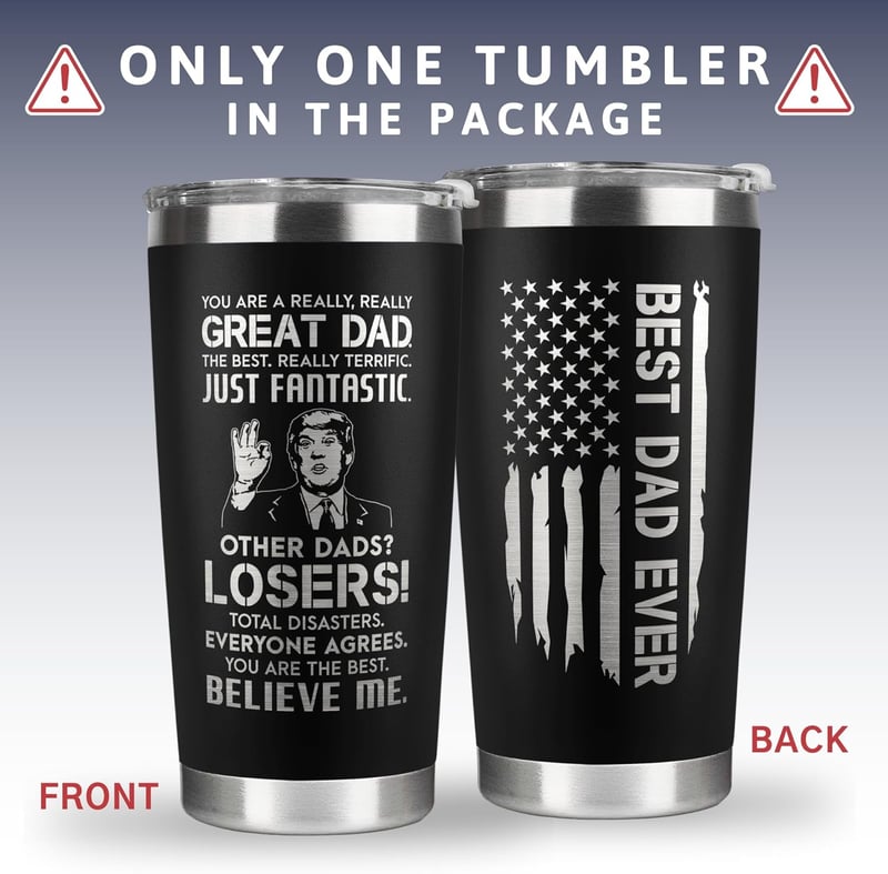 Father's Day 20 Oz Stainless Steel Tumbler for Dad