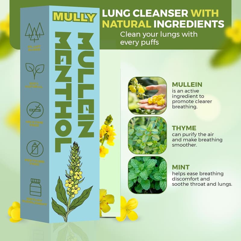 Mullein Herbal Diffuser Pen for Clear Breathing and Lung Health