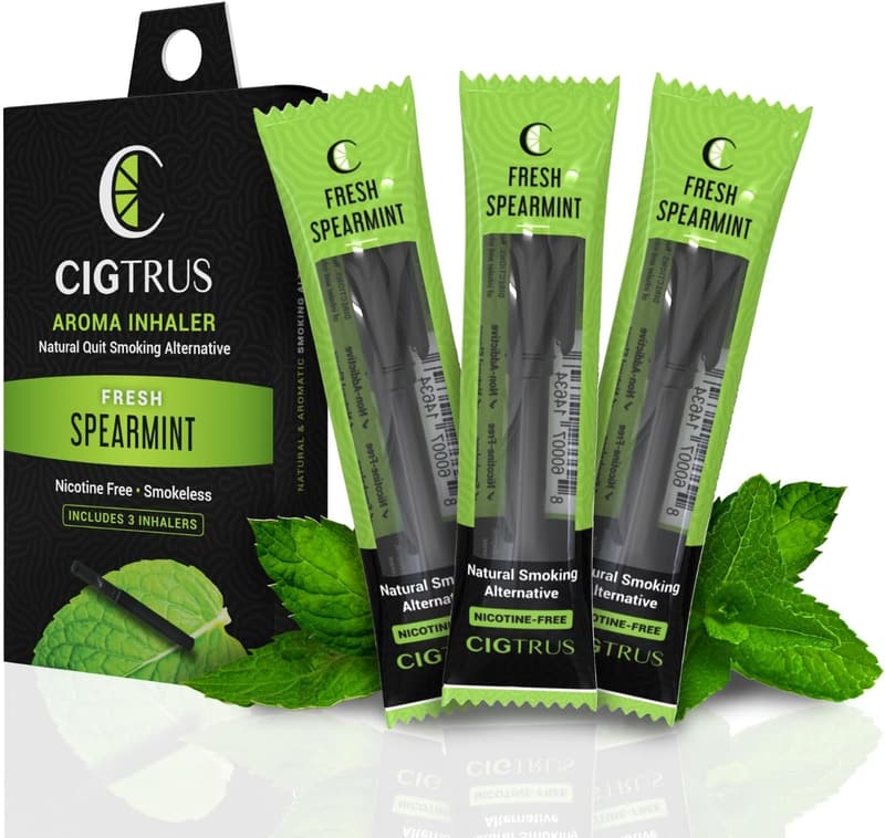 Natural Quit Smoking Inhaler Set - Nicotine-Free Spearmint