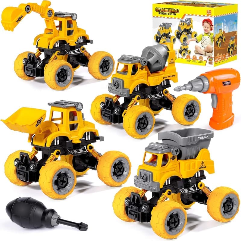 Construction Take-Apart Toys Set for 3-8 Year Olds