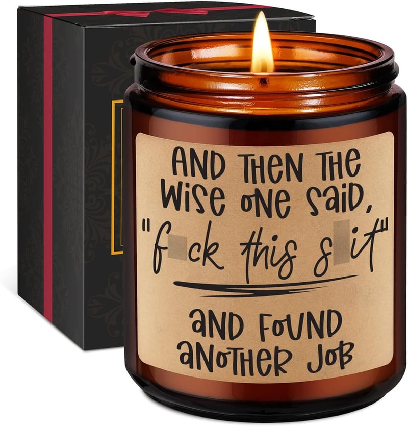Congratulations Candle Gift - Funny Scented Farewell for Coworkers