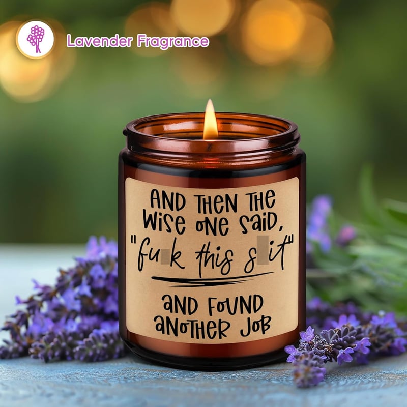 Congratulations Candle Gift - Funny Scented Farewell for Coworkers